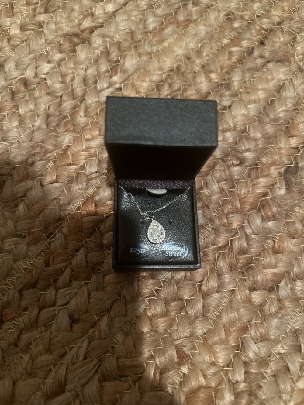 DIAMOND TEAR DROP NECKLACE - Picture 3 of 5